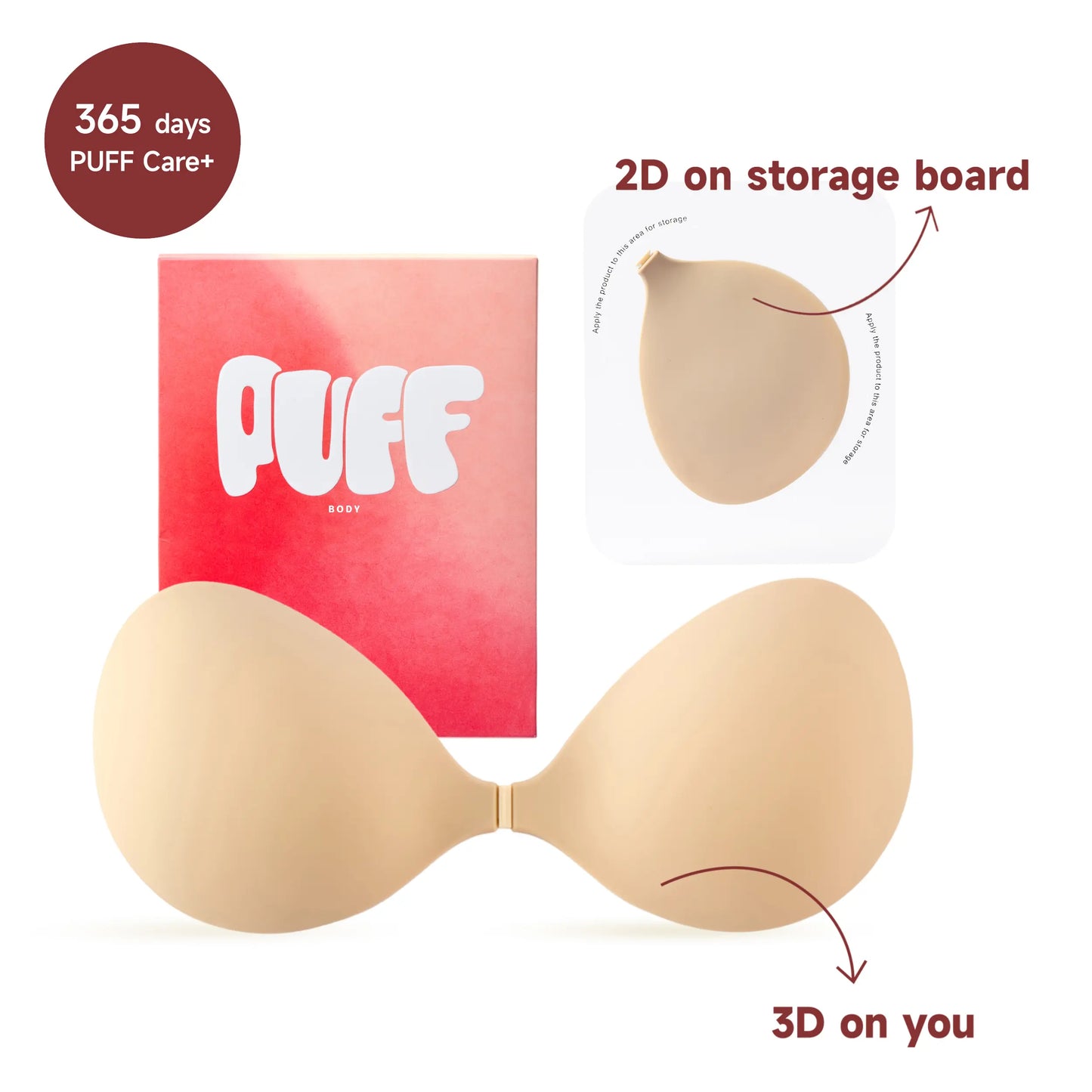 Puff #1 Push-up Sticky Bra